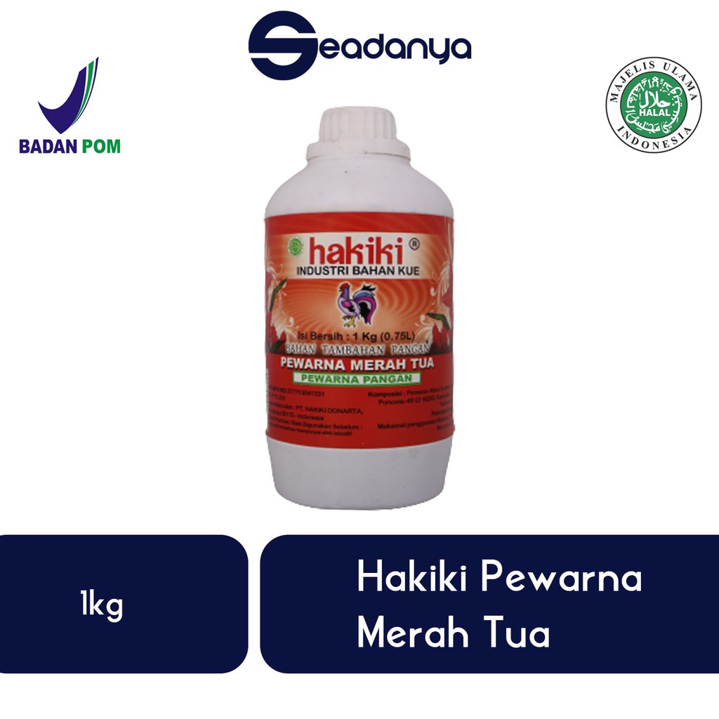 Jual Hakiki Pewarna Merah Tua Kg Sumba Makanan Halal Mui Bpom