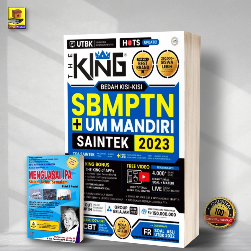 Jual THE KING SBMPTN SAINTEK 2023 SBMPTN SAINTEK Buku Saintek 2023