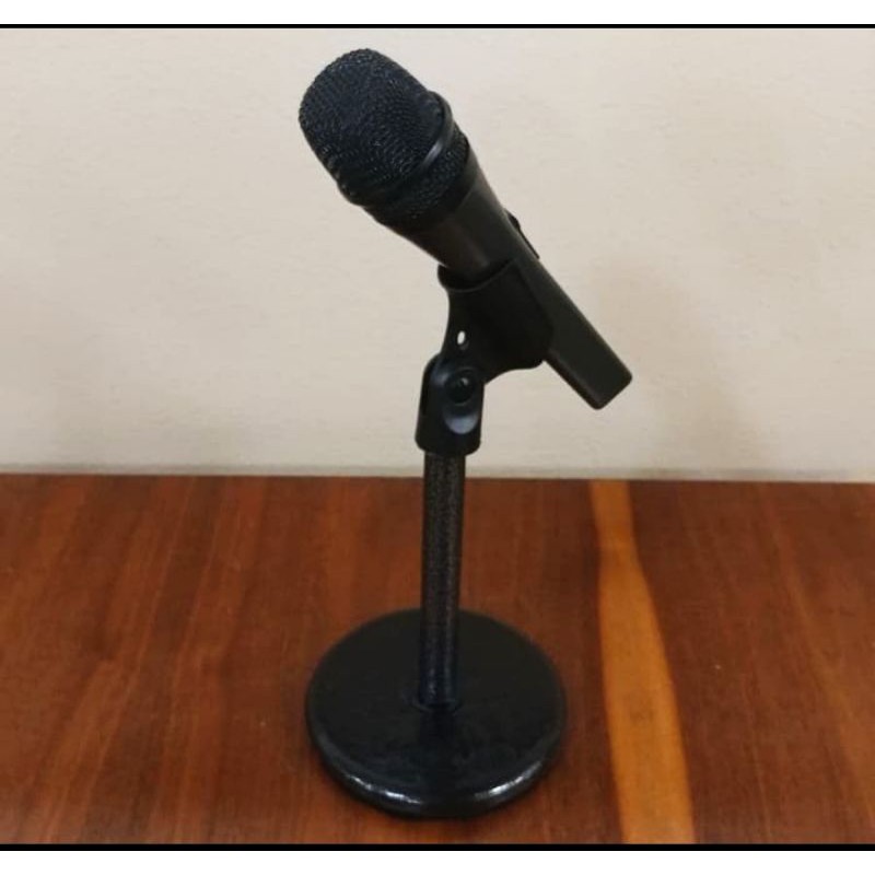 Jual Stand Mic Holder Dudukan Microphone Meja Desktop Karaoke Nyanyi