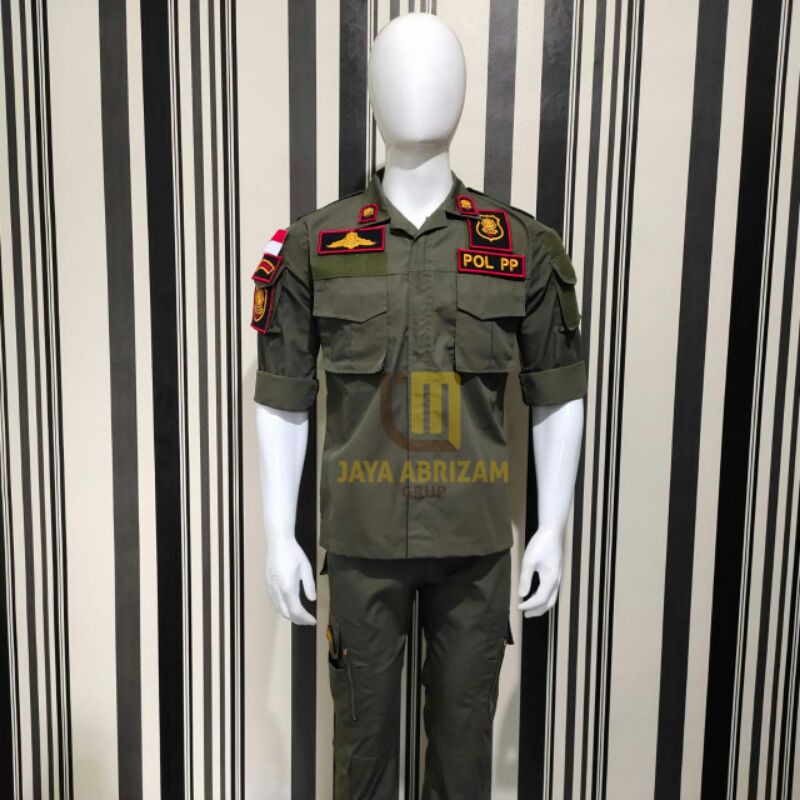 Jual Baju Pdl Pol Pol PP Seragam Polisi Pamong Peraja Pdl Lengkap