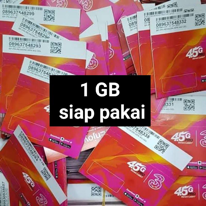 Jual Kartu Perdana Tri 1 GB Shopee Indonesia