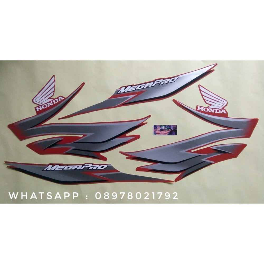 Jual Stiker Lis Striping Sticker Standar Megapro Primus Tahun