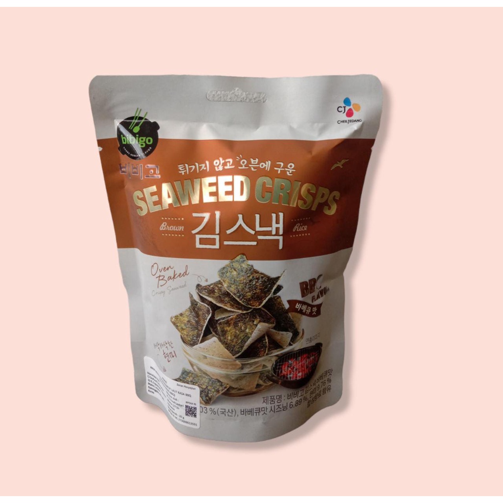 Jual Bibigo Seaweed Crisps Bbq Gr Rumput Laut Rasa Bbq Shopee