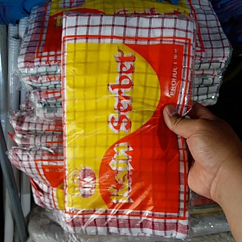 Jual Kain Serbet Sapu Tangan Lap Tangan Lusin Pcs Shopee