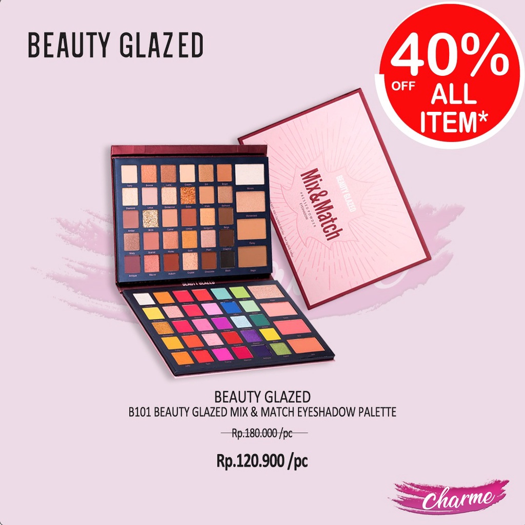 Jual Ready Ori Beauty Glazed Eyeshadow Mix And Match Color