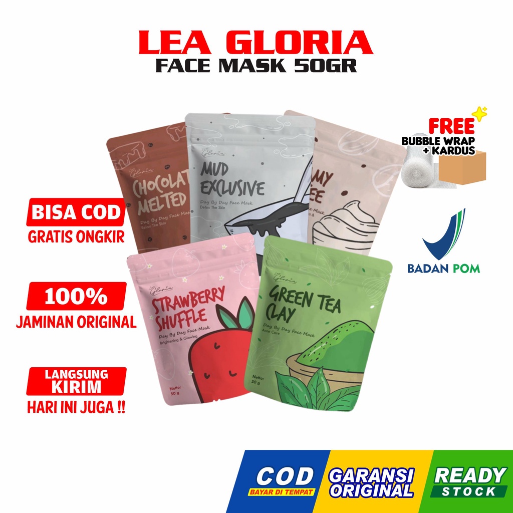 Jual Lea Gloria Masker Wajah Free Bubble Gr Masker Wajah Organik