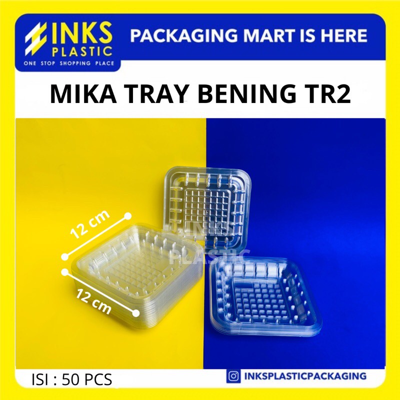 Jual TRAY ALAS MIKA BENING BUAH SAYUR DAGING TR2 50 PCS Shopee