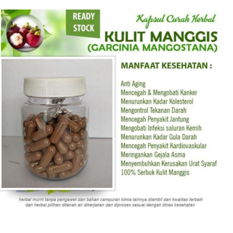 Jual Kulitmanggis 100 Kapsul Curah Herbal BOTOL Shopee Indonesia