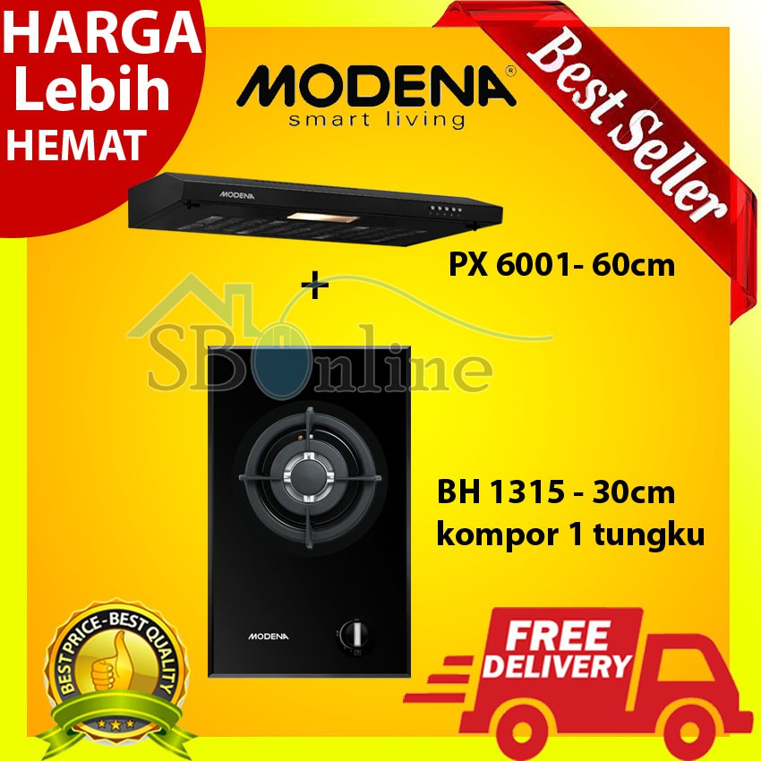 Jual Paket Hemat Kompor Tanam Tungku Modena Bh Dan Cooker Hood