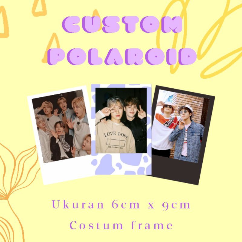 Jual CUSTOM POLAROID MURAH KPOP NON KPOP EXO BTS NCT BLACKPINK Shopee