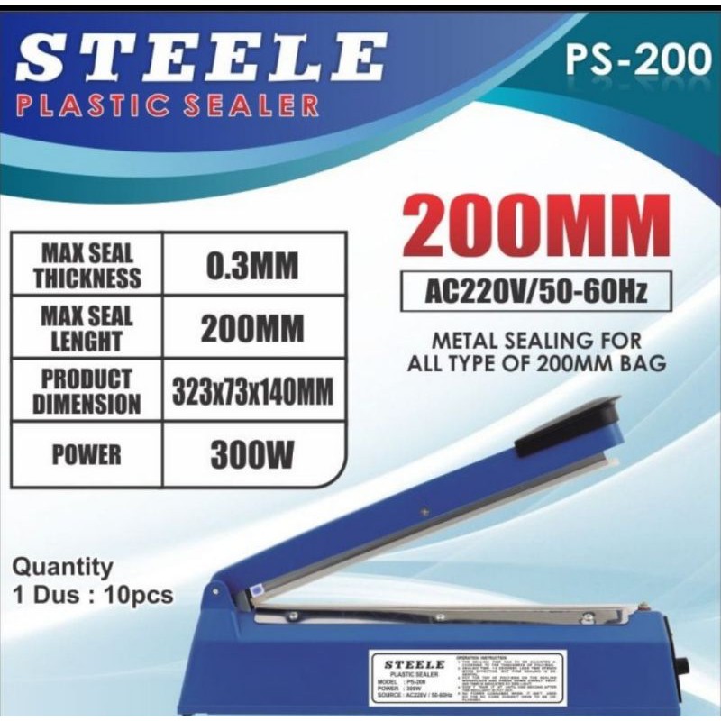 Jual Mesin Press Plastik Stelle Cm Mm Impuls Sealer Seal