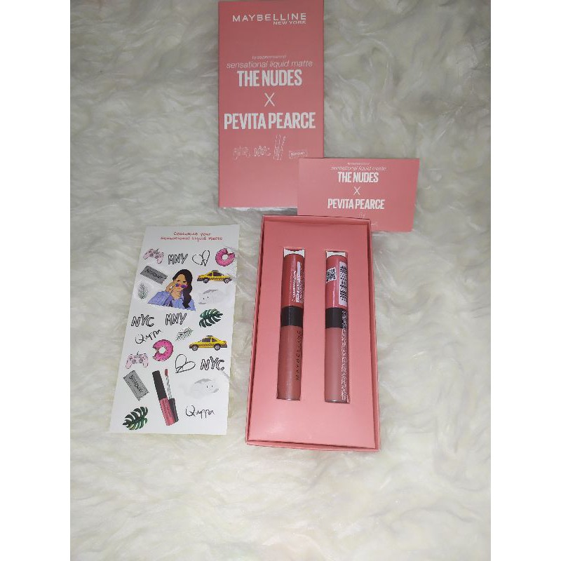 Jual Maybelline Lipstik The Nudes X Pevita Pearce Original Murah