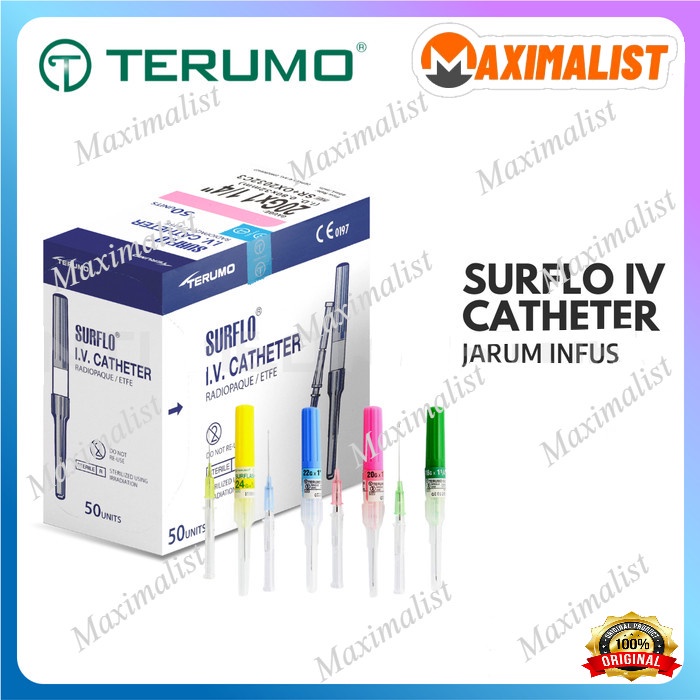 Jual 1 Box Isi 50 Pcs IV Catheter Terumo Abocath Catheter Terumo