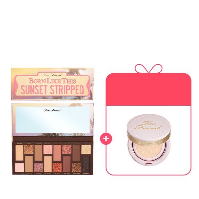 Jual New Too Faced Born Like This Sunset Stripped Eye Shadow Palette