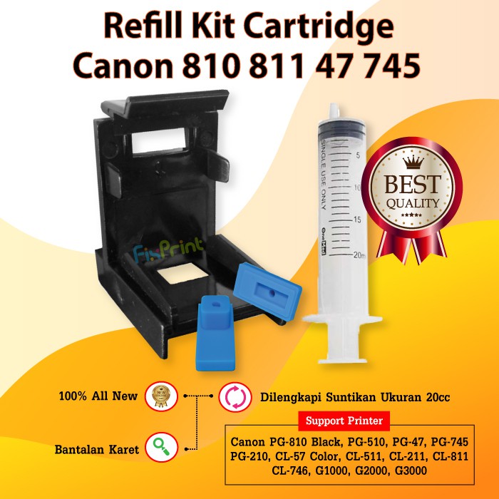 Jual Refill Kit Klip Penyedot Tinta Cartrige Canon Pg Cl Pg