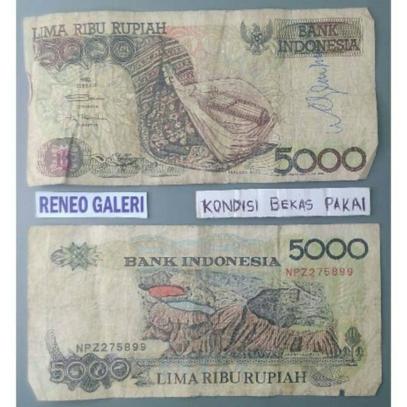 Jual Jelek Asli Rupiah Tahun Sasando Rote Rp Uang