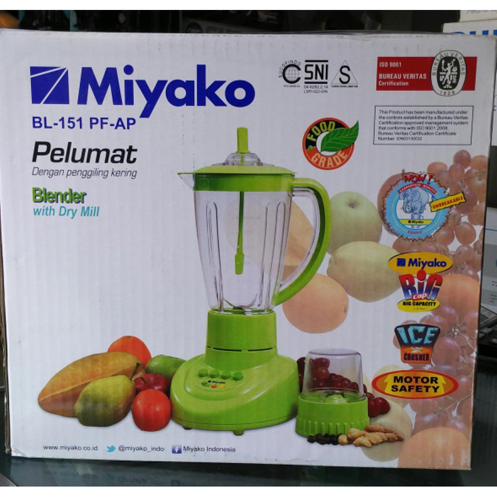 Jual Miyako BL 151Pf Blender Plastik 2 In 1 1 5 Liter Shopee Indonesia