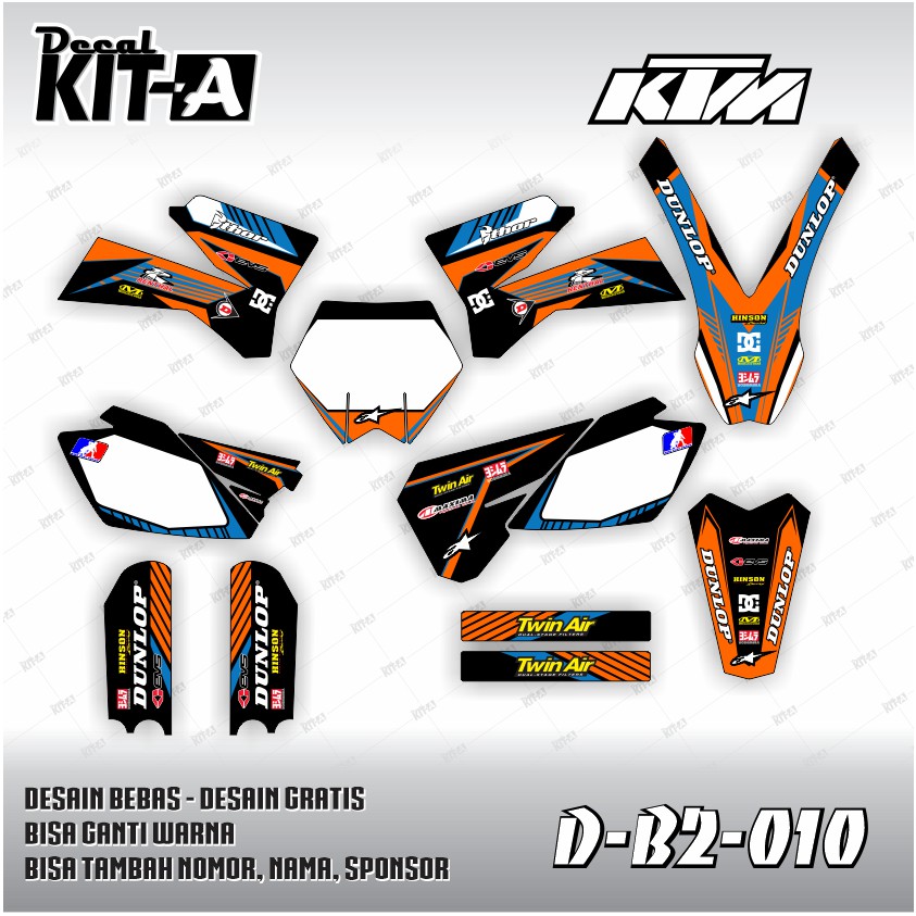 Jual Dekal Stiker Decal Sticker Motor Ktm Full Body Custom D B