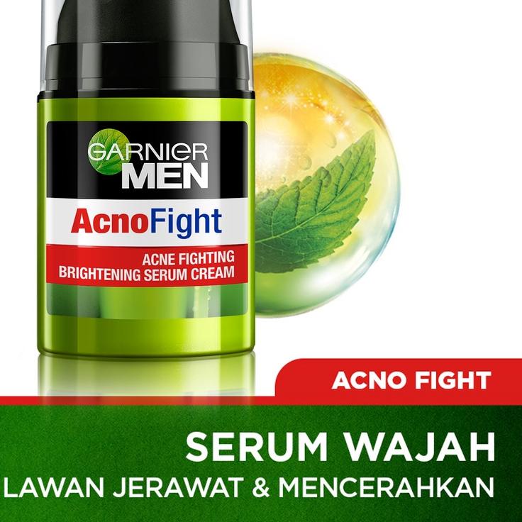 Jual Garnier Men Acno Fight Acne Fighting Brightening Serum Cream Skin