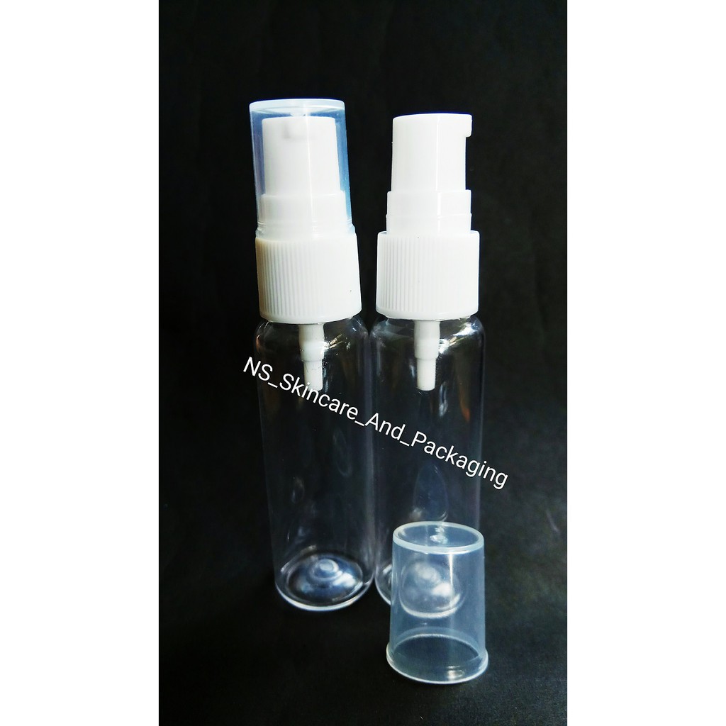 Jual Botol Serum Ml Botol Pump Treatment Ml Natural Tutup Putih