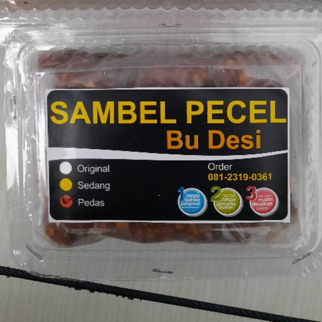 Jual Sambal Pecel Bumbu Pecel Sambel Pecel Sambal Kacang Shopee