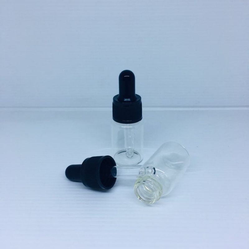 Jual Botol Kaca Pipet Bening Hitam Putih 5ml 10ml Shopee Indonesia