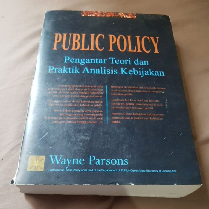 Jual Public Policy Pengantar Teori Dan Praktek Analisis Kebijakan