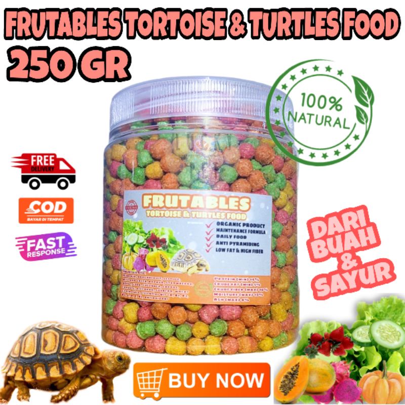 Jual 250 GR IN JAR FRUTABLES Makanan Torto Kura Kura Darat Pelet