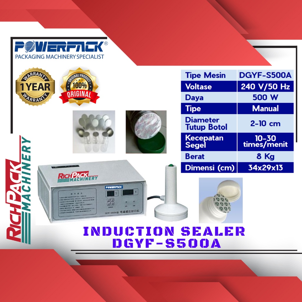 Jual Powerpack Dgyf S A Induction Sealer Machine Mesin Segel Induksi