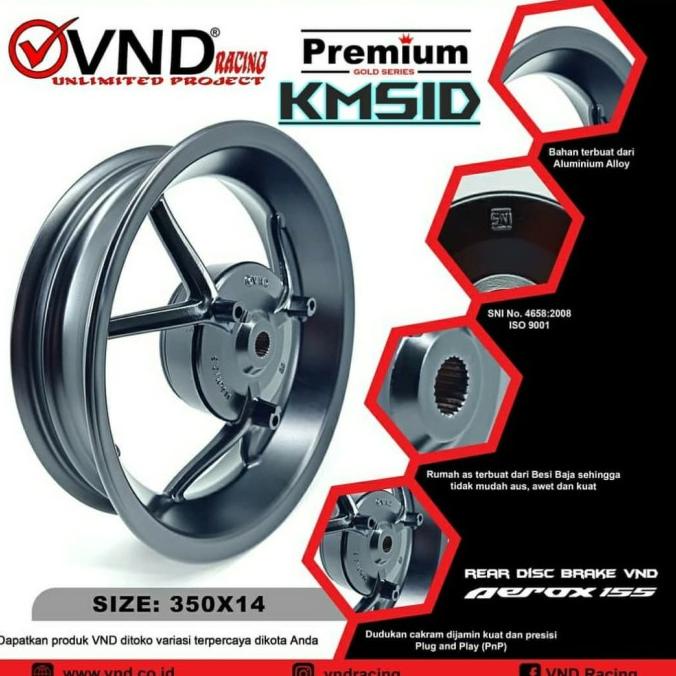 Jual Velg Belakang Vnd Cakram Aerox Supplier Shopee Indonesia