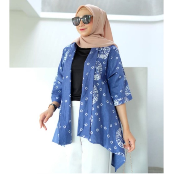 Jual Blazer Willy Outer Batik Cantik Seragam Kantor Pesta Kondangan