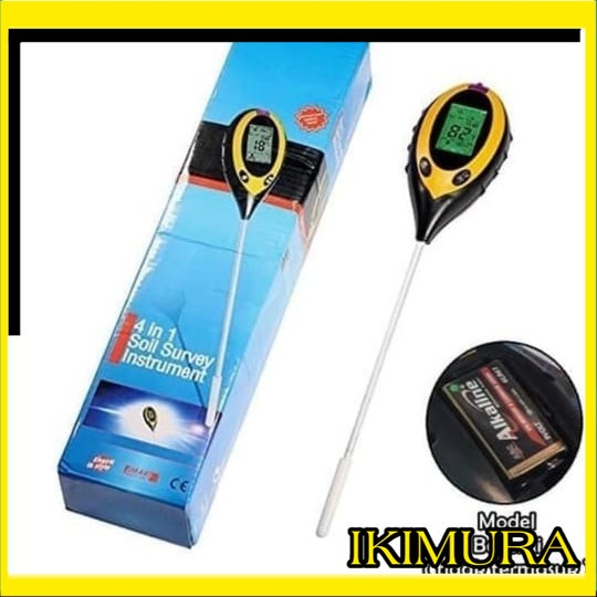 Jual Soil Survey Instrumen Digital 4 In 1 Backlight PH Meter Tanah