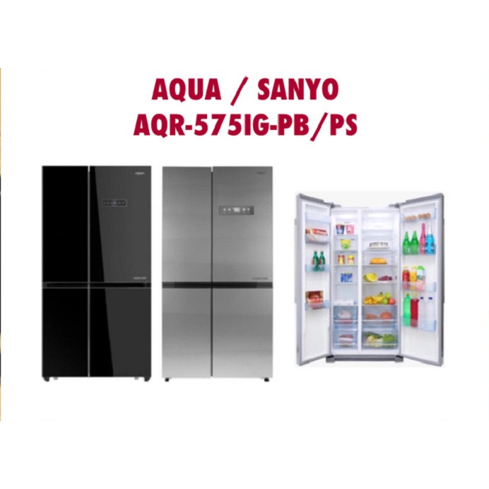 Jual Aqua Kulkas Side By Side Multidoor L Inverter Aqr Igpb