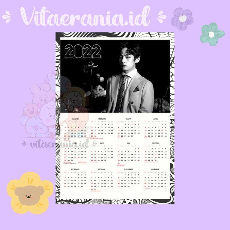 Jual BTS CALENDER KALENDER BTS 2022 KALENDER KIM NAMJOON RM KIM