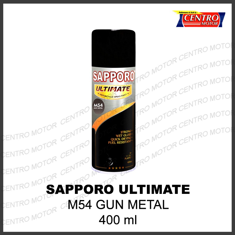 Jual Sapporo Ultimate M Gun Metal Ml Cat Semprot Untuk Body Motor