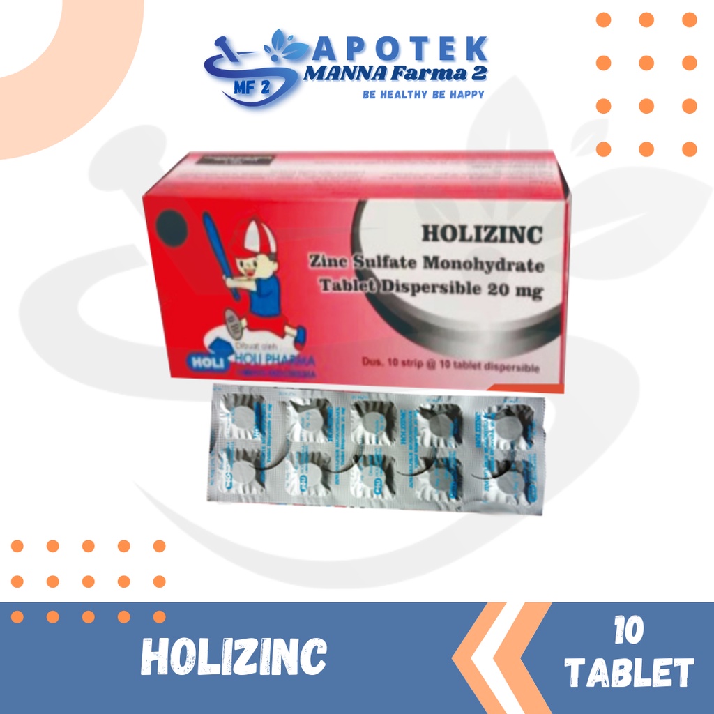 Jual Holizinc Mg Tablet Per Strip Tablet Shopee Indonesia