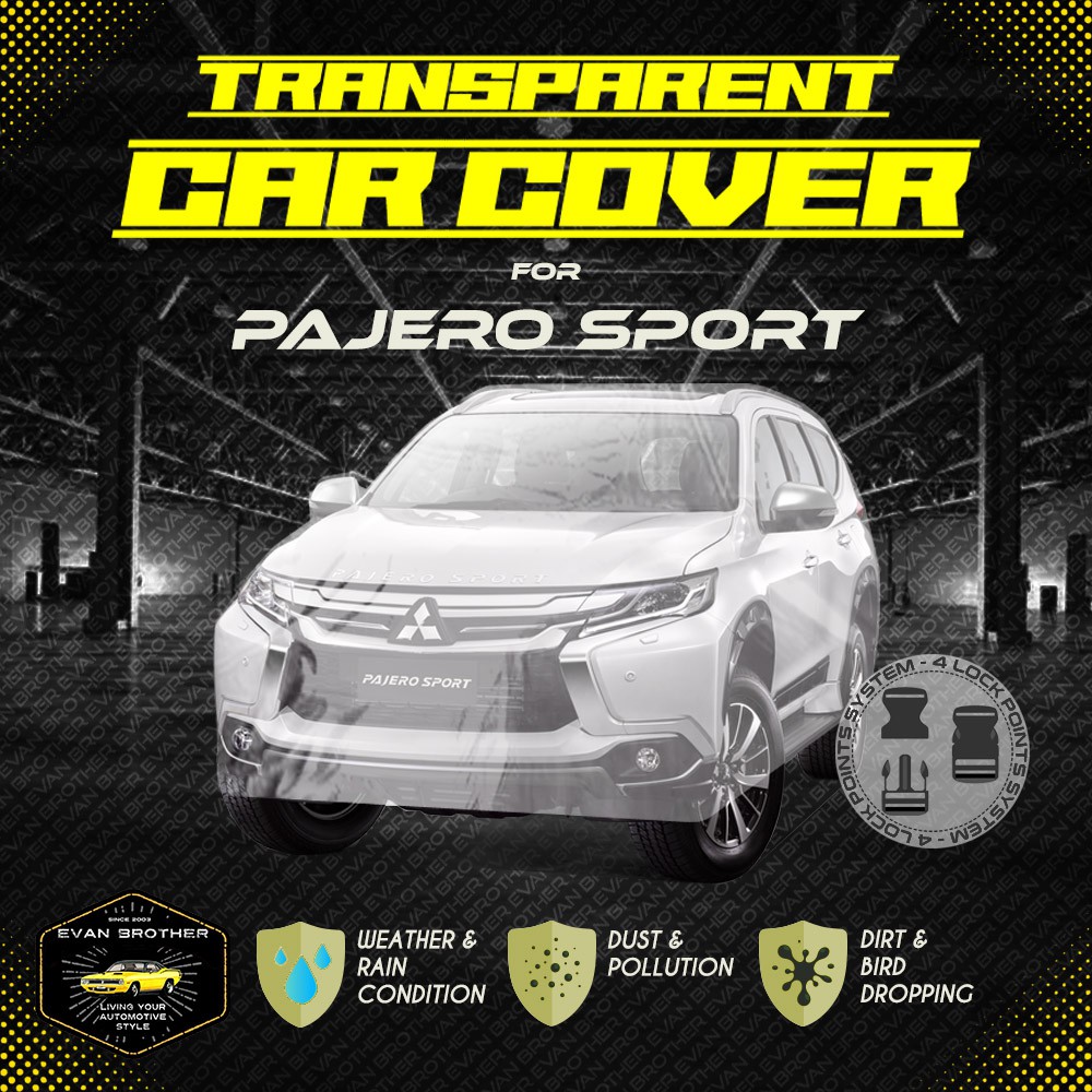 Jual Cover Selimut Sarung Mobil Plastik Transparan Anti Air Pajero