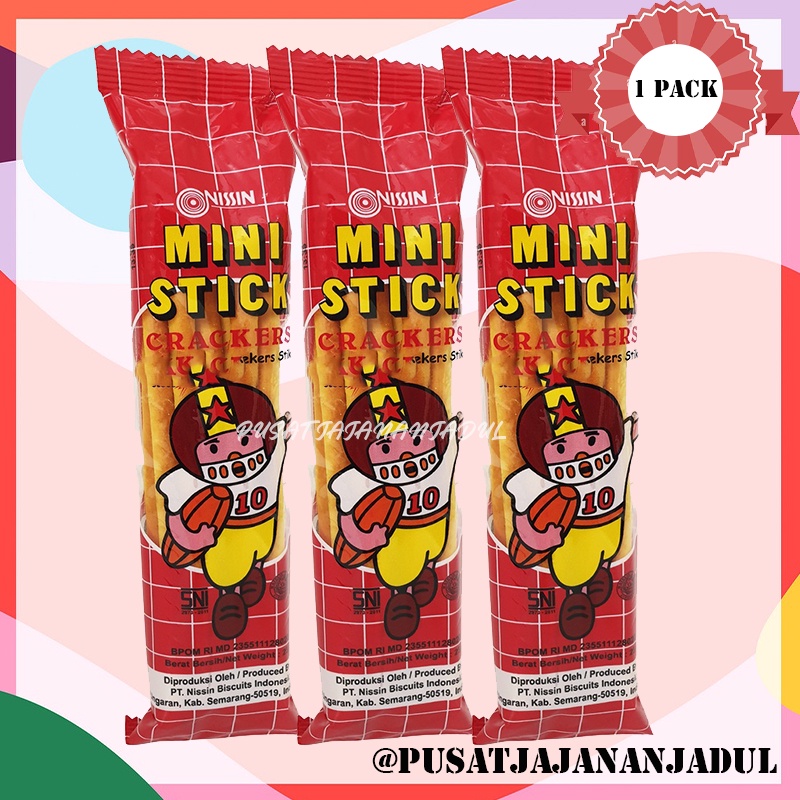 Jual 10Pcs Biskuit Nissin Mini Stik Jajanan Jadul Era 90an Cemilan