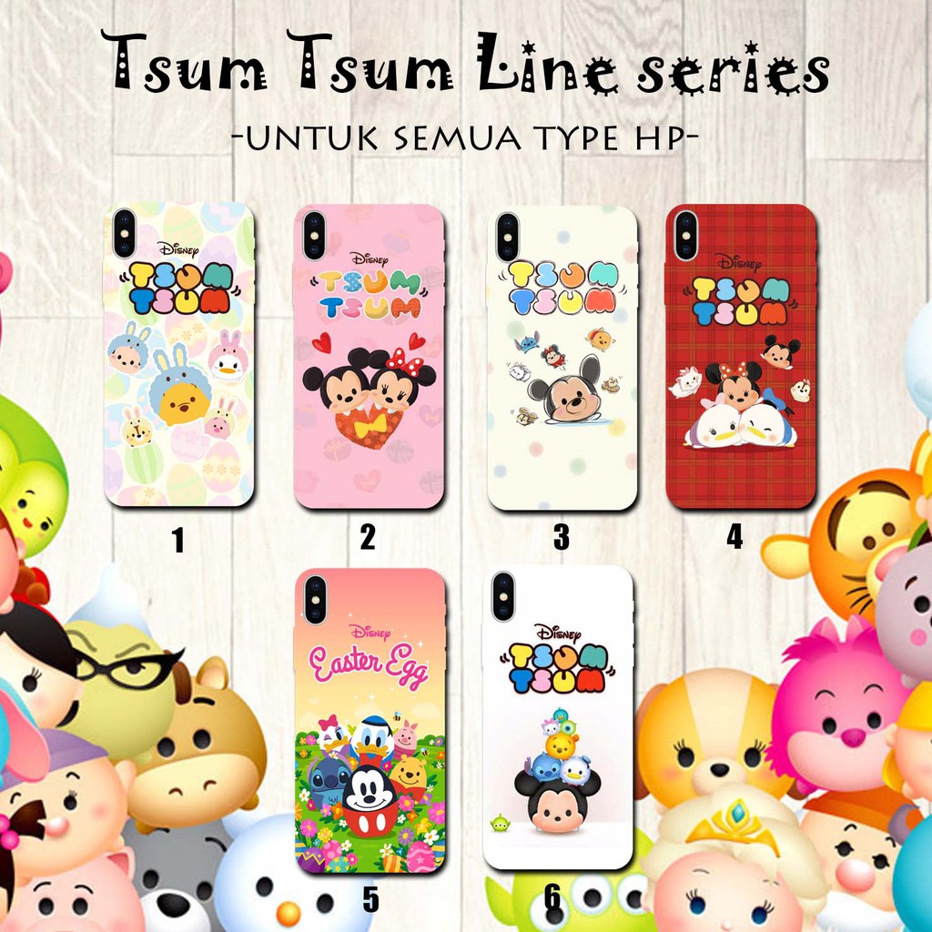 Jual Hari Jadi Custom Case Katalog Tsum Tsum Line Series Hampir