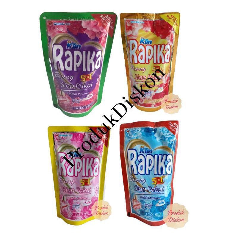 Jual So Klin RAPIKA Biang 5 In 1 Pouch 250ml Pelicin Pakaian Shopee