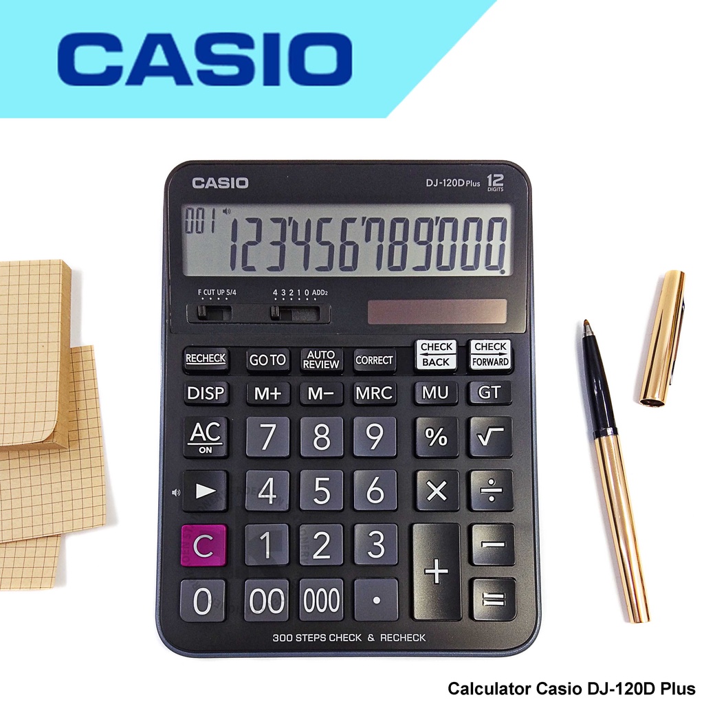 Jual Calculator Digits Casio Dj D Plus Kalkulator Check