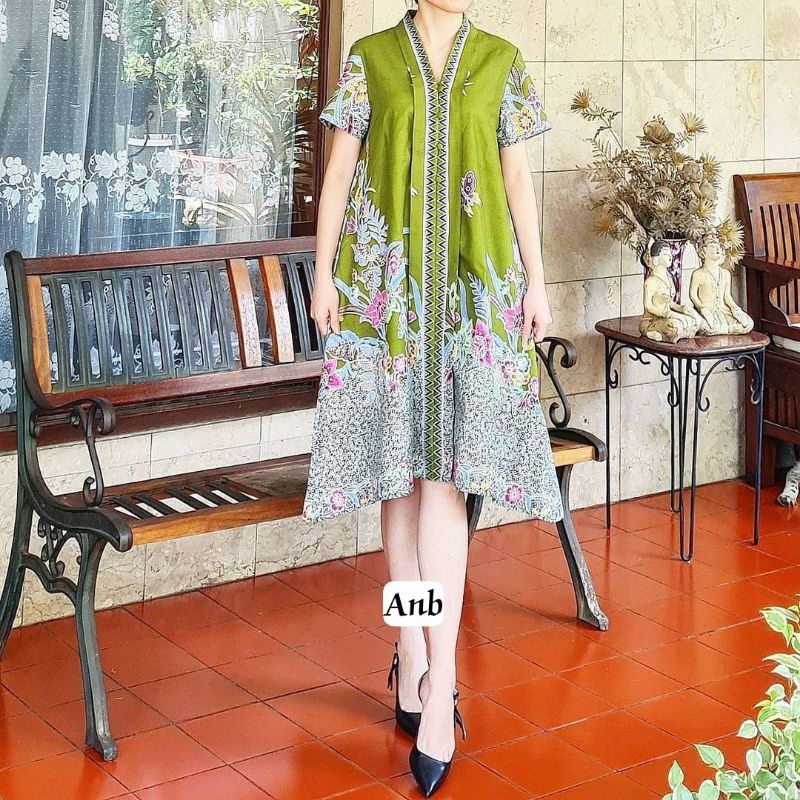 Jual Dress Batik Modern Dress Batik Pesta Dress Batik Jumbo