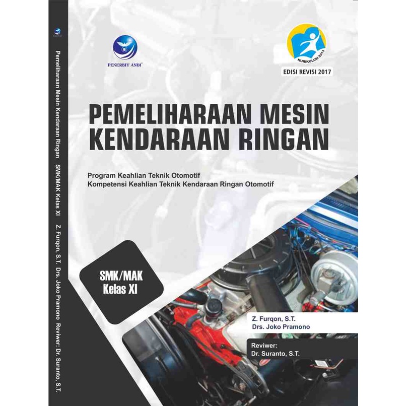 Jual Buku Pelajaran Pemeliharaan Mesin Kendaraan Ringan Kelas Xi