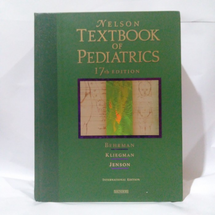 Jual Nelson Textbook Of Pediatrics Th Edition By Behrman Kliegman