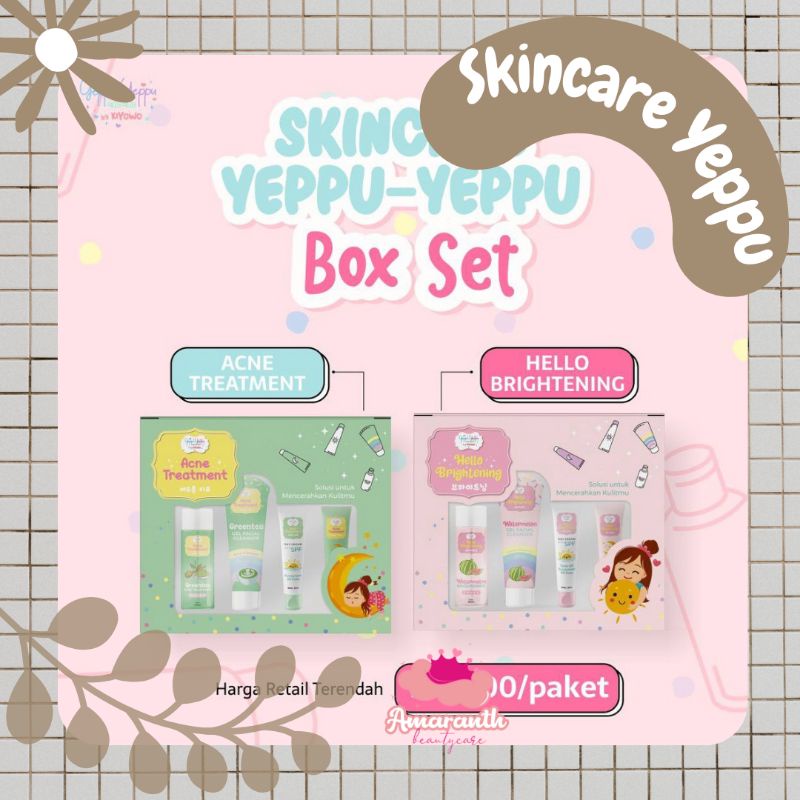 Jual Paket Skincare Yeppu Yeppu By Kiyowo Travel Size Bpom Halal