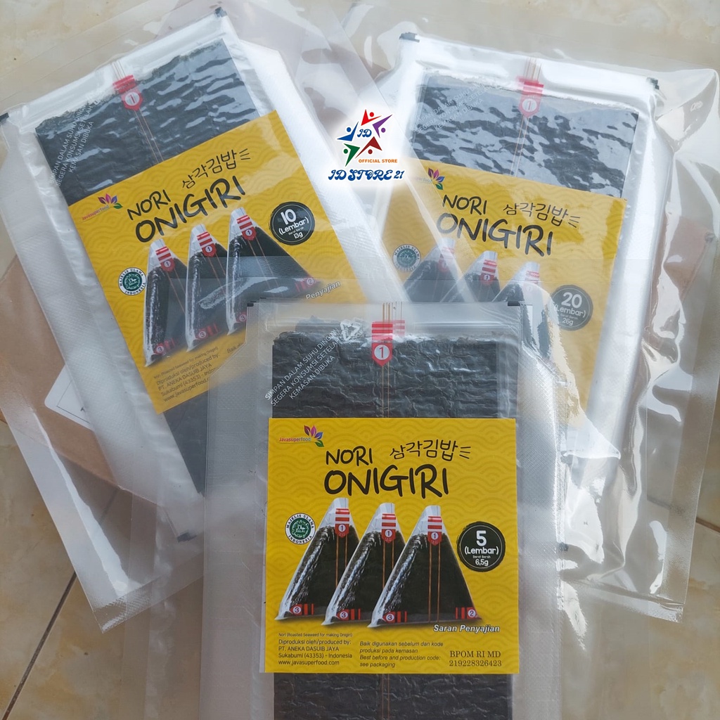 Jual Nori Onigiri Wrapper JAVA Halal Seaweed Nori Wrapper Nori Triangle