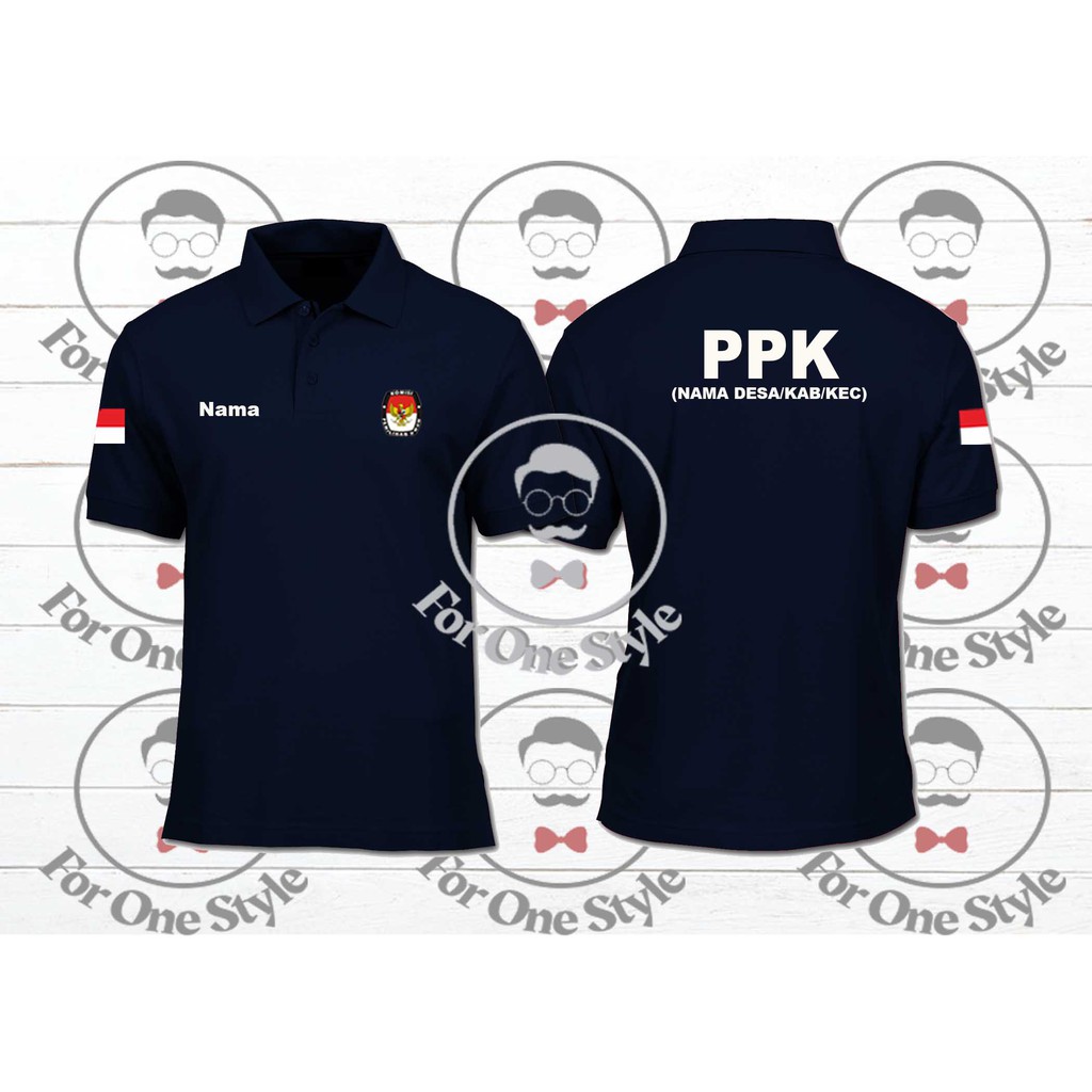 Jual Kaos Polo Ppk Polo Panitia Pemilihan Kecamatan Free Nama Dan