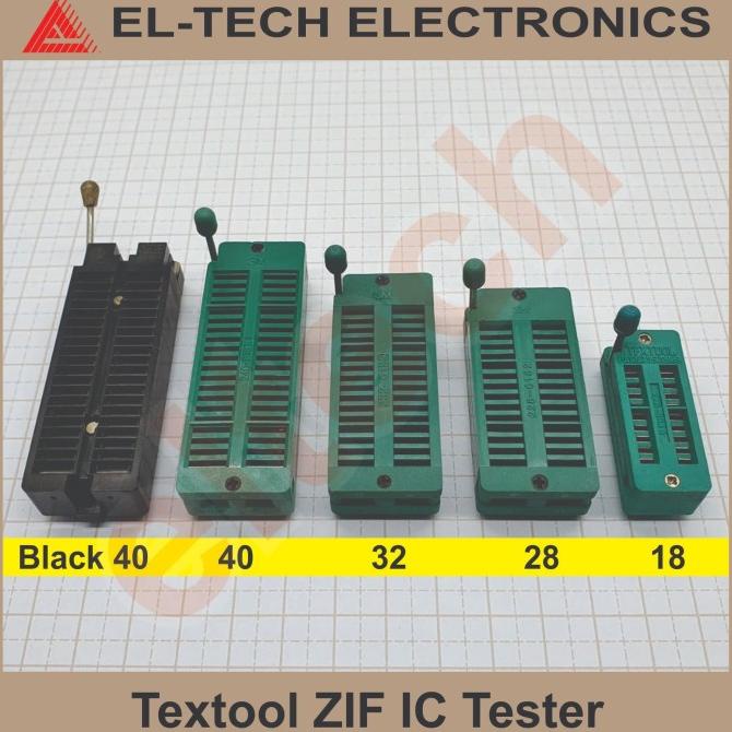 Jual P Pin P Pin Mm Universal Textool Zif Zip Ic Socket