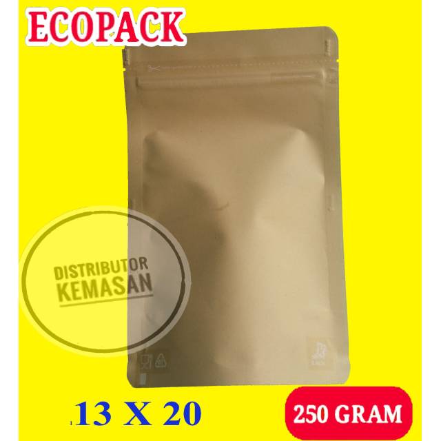 Jual STANDING POUCH PAPERKRAFT 250GR Shopee Indonesia