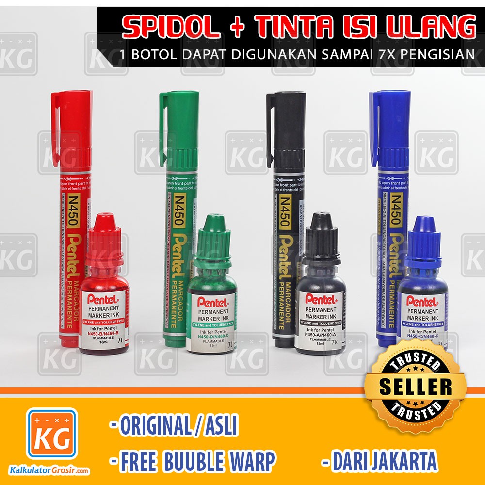 Jual Spidol Permanen Permanent Marker Pentel N Asli Jepang